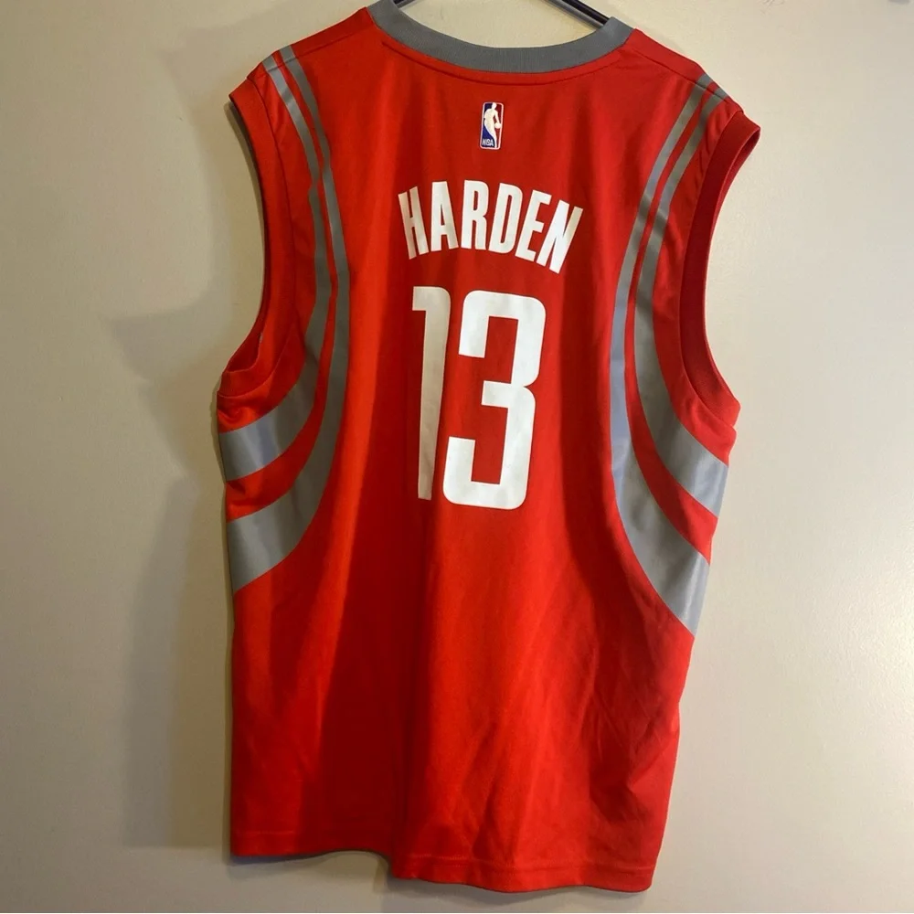 Adidas NBA Jersey Houston Rockets James Harden Red sz‎ L +2 Length